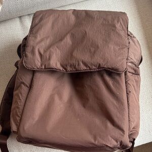 CALPAK Brown Puffer Backpack Diaper Bag